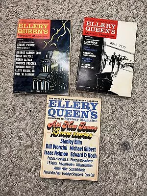 Ellery Queen's Mystery Magazine Vol. 36 #8 1960 1961 1973 Lot Of 3 • $15.99