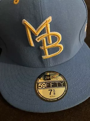 Myrtle Beach Pelicans Fitted Hat MiLB New Era 59fifty Size 7 ½ Blue Baseball NWT • $28.50