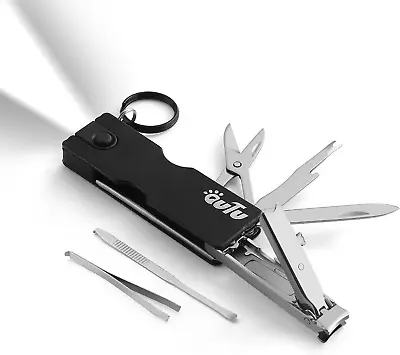 Keychain Nail Clipper Multitool 8in1 EDC Utility Tool With Nail Clipper Scissors • $23.07