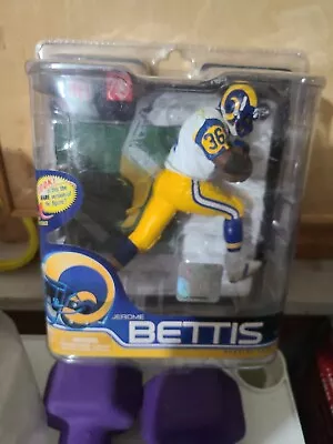 Jerome Bettis St. Louis Rams White Jersey!!McFarlane NFL Series.26 New In Box!!! • $24.99