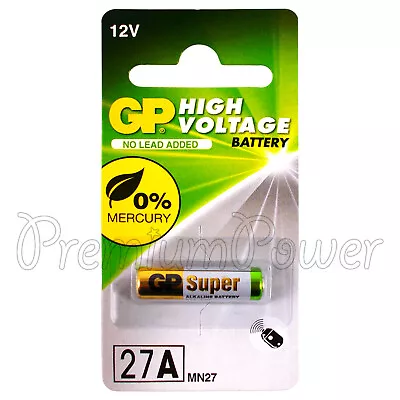 1 X GP 27A Alkaline Super Battery 12V MN27 A27 GP27A E27A EL812 L828 Pack Of 1 • $12.07