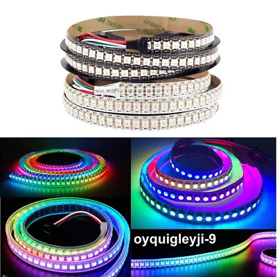 5V 16.4FT 144LED/M Individual Addressable WS2812B LED Strip Pixel Light 5050 RGB • $26.34