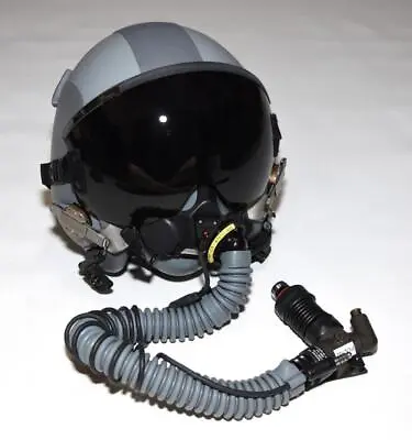 $410 • Buy Gentex HGU-55 US Military USAF USN Pilot Flight Helmet W/ MBU-20 O2 Mask - MED