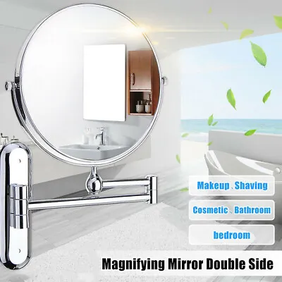 5X Magnifying Makeup Mirror Bathroom Hotel Mirror Wall Mounted Double Faces UK • £18.92