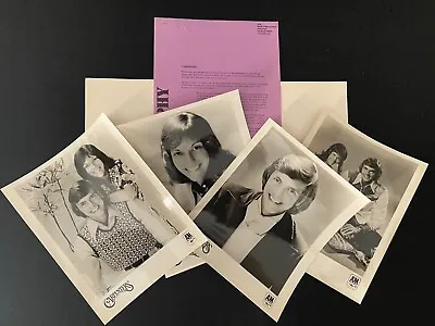 Carpenters 1973 Lp Press Kit Photos Bio Info Sheets With Folder-karen/richard • £189.98