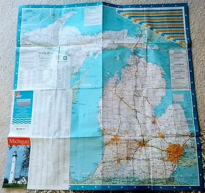 Road Map Michigan 2000 Governor Engle USA Folding Paper Travel Directions VGC • $5.90