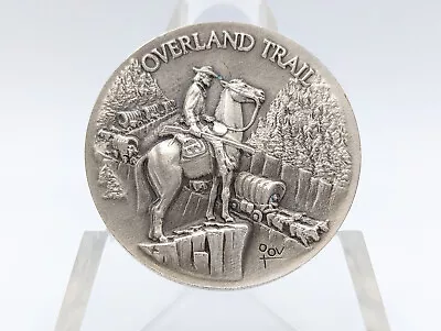 Overland Trail Commemorative Sterling Silver Art Medal -- 34.1g • $44.95