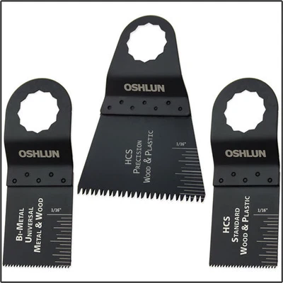 £20.34 • Buy Oshlun MMS-9903 Oscillating Tool Blade Combo For Fein SuperCut - 3 Pack