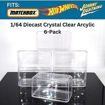 Diecast Display Case 1:64 Scale Model Cars 6-Pack NEW Fits HOT WHEELS Made In US • $22.99