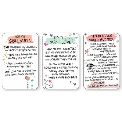 £2.59 • Buy LOVE WALLET CARD INSPIRED WORDS Keepsake Sentimental Verse Gift Envelope💕
