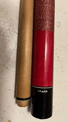 Vintage ~ Mali ~ Pool Cue ~ Red  ~ 58  Long ~ 19oz ~  Very Good Condition W/ Bag • $74.99