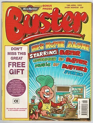£1 • Buy Buster Comic 18th April 1992 Chalky X-Ray Specs Ivor Lott Leopard Lime Street