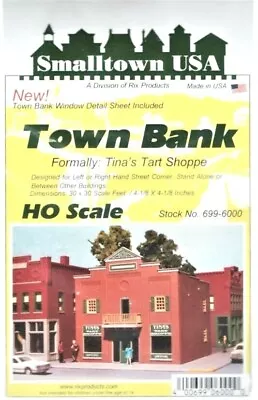 HO Scale Smalltown USA  699-6000 Town Bank/Tina's Tart Shoppe Kit • $14.40