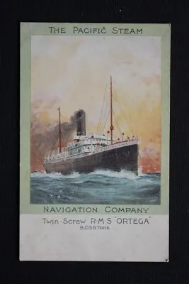 Pacific Steam Navigation Line Original Company Issued Postcard Rms Ortega • £40