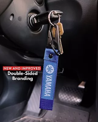 Yamaha Keychain Lanyard Metal Clip-On High Quality (Double-Sided) Key Accessory • $11.99