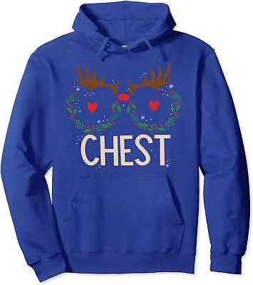 Chest Nuts Christmas Matching Couple Chestnuts Funny Unisex Hooded Sweatshirt • $34.99