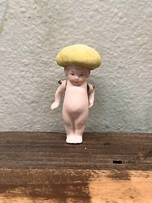 Vintage German Japan Mushroom Dollhouse Artist Miniature Doll • $40