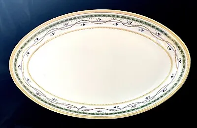 Faberge Limoges Luxembourg Green Oval Platter 16  • $75