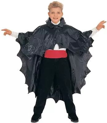 Fun World Childs Black Vampire Cape Halloween Accessories - 45  One Size • $15.49