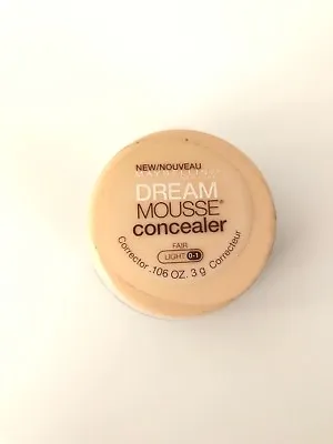 1 MAYBELLINE DREAM MOUSSE CONCEALER (FAIR LIGHT 0-1) Sealed Single/.Discontinued • $17.21
