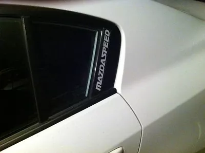 MAZDA SPEED 3 5 6 CX7 CX9 RX7 RX8 Mazdaspeed Decal Sticker Emblem Logo WHITE!!! • $11.95