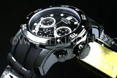 New Invicta Men Scuba Pro Diver Combat Chrono Gunmetal Black Dial S.S Poly Watch • $99.99