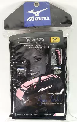 Mizuno Gamer Bat Bag Series Softball Pink & Black Holds 3 Bats  New In Package • $22.50