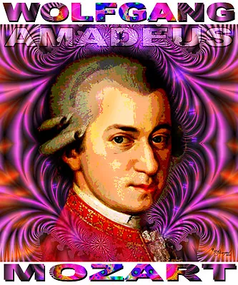 Wolfgang Amadeus Mozart Tribute T-shirt Or Print By Ed Seeman • $22.95