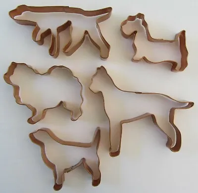 Vintage Martha Stewart~martha By Mail~copper Dog Cookie Cutter Set #2~xlnt Cond • $49.99