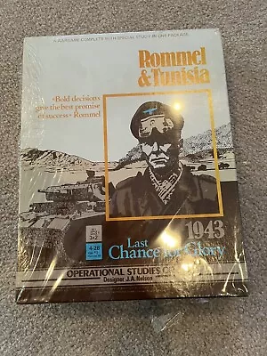 $99 • Buy OSG 1978 : ROMMEL & TUNISIA - Last Chance For Glory 1943 Wargame (UNPUNCHED) NOS