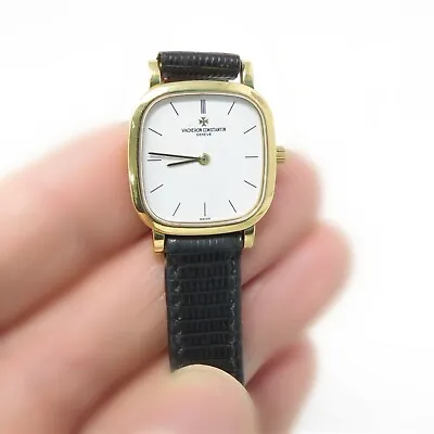 NYJEWEL Vacheron Constantin 18k Yellow Gold Women Quartz Watch 635501 • $2950