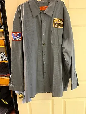 Vintage Mechanic Ford Auto Shop Shirt Men's 4XL-LN Long Sleeve • $29.99