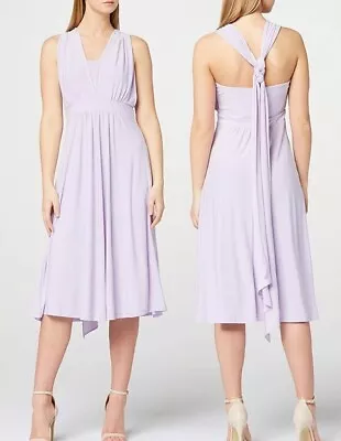 Truth And Fable Multiway Lilac Dress Size Medium Uk 12-14 • £3.95