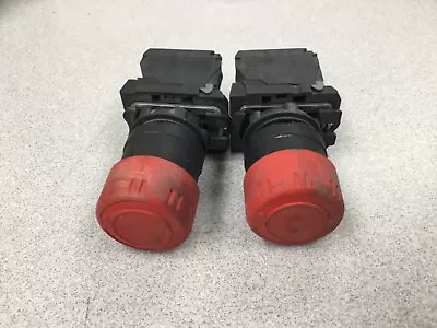 Lot Of 2 Schneider Electric Contact  ZBE-101 Red E Stop Button #3000I73 • $12.99