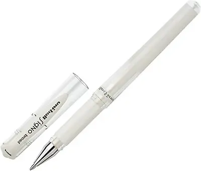 Uni-Ball Gel Impact UM-153 White [Pack Of 3] Broad 1.0mm Rollerball • £9.85