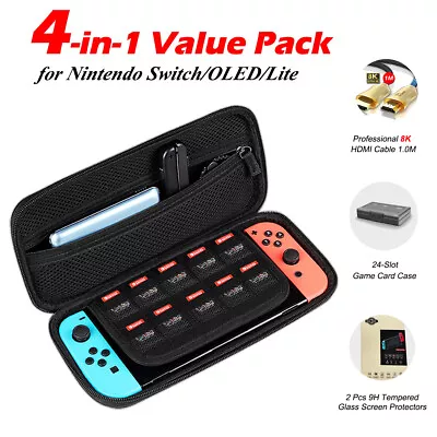 For Nintendo Switch OLED Lite Carry Case Bag Cover Screen Protector Card Case • $11.95