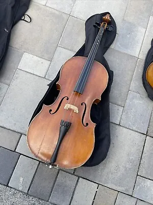 Vintage Benedikt Lang German 3/4 Cello Mittenwald Georg Anton Schufter Restor #2 • $125