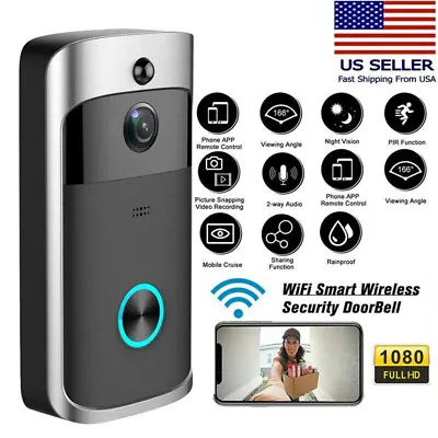 Video Doorbell HD Video Wireless Doorbell Advanced Motion Detection Camera • $34.90