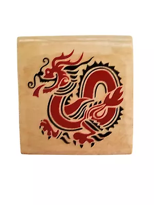 Vintage Rubber Stampede A2449C Chinese Dragon Rubber Stamp RARE • $7.99