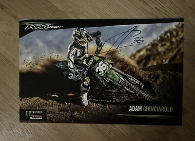 Adam Cianciarulo Signed Poster Monster Energy Kawasaki AMA Supercross Motorcross • $4.99