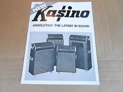 Vintage Ad Sheet #2135 - Kustom Kasino Guitar Amplifiers • $15