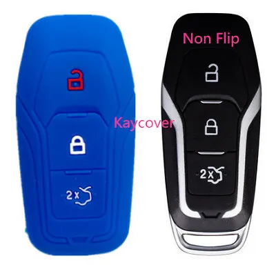 BLUE KEY COVER For FORD MUSTANG ESCAPE EXPLORER F150 FUSION FIESTA MONDEO • $8.99