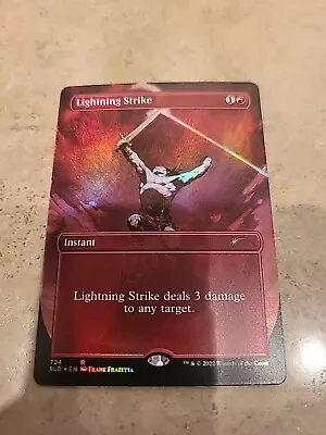 Lightning Strike (Borderless) [Secret Lair Drop Promos] MTG Near Mint Foil • $9.99