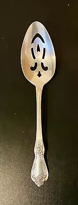 Vintage Oneida Rogers Vanessa-Francesca  Silver Plated Pierced Serving 8  Spoon • $8.49