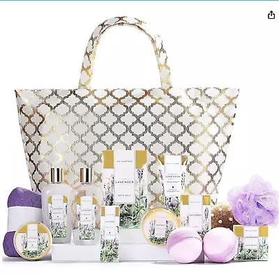 Spa Luxetique Lavender Fashion Bath Set Tote - 15 Pieces • $29.75