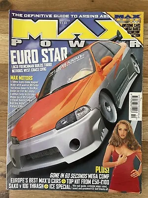 Max Power Magazine September 2000 Honda Civic Supra Cosworth  • £9