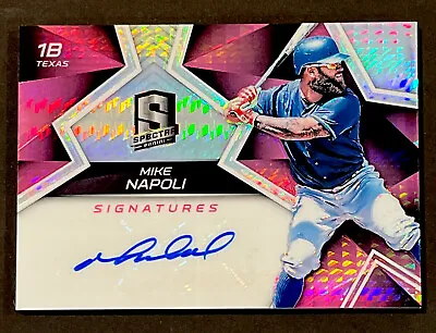 Mike Napoli 2017 Panini Spectra Signatures Prizm Auto /25 • $20