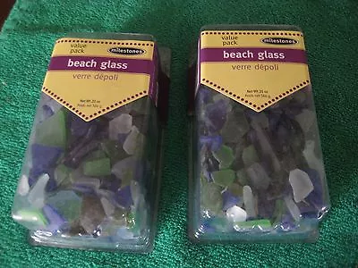 Milestones Beach Glass Green Blue Grey...mix Art Color Craft Supplies 20 Oz  • $19.99