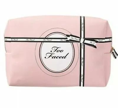 Too Faced Makeup Cosmetic Bag Pink & Black New  • $9.88