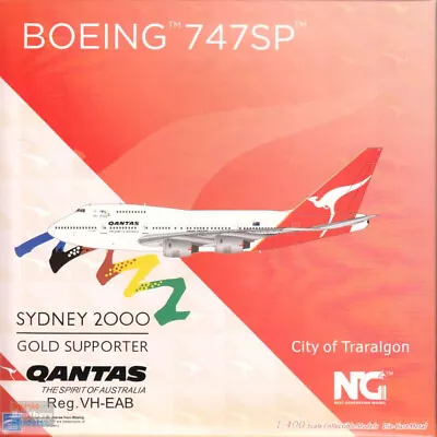 NGM07032 1:400 NG Model Qantas B747SP Reg #VH-EAB Sydney 2000 Gold Supporter • $75.99